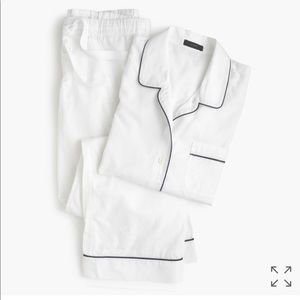 J Crew Vintage Pajama Set XS in white